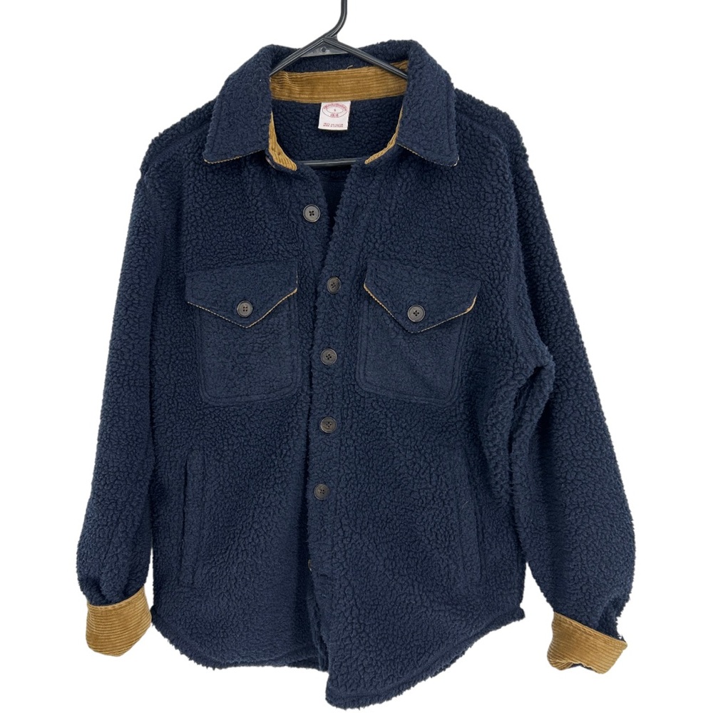 Brooks Brothers Navy fleece shirt jacket